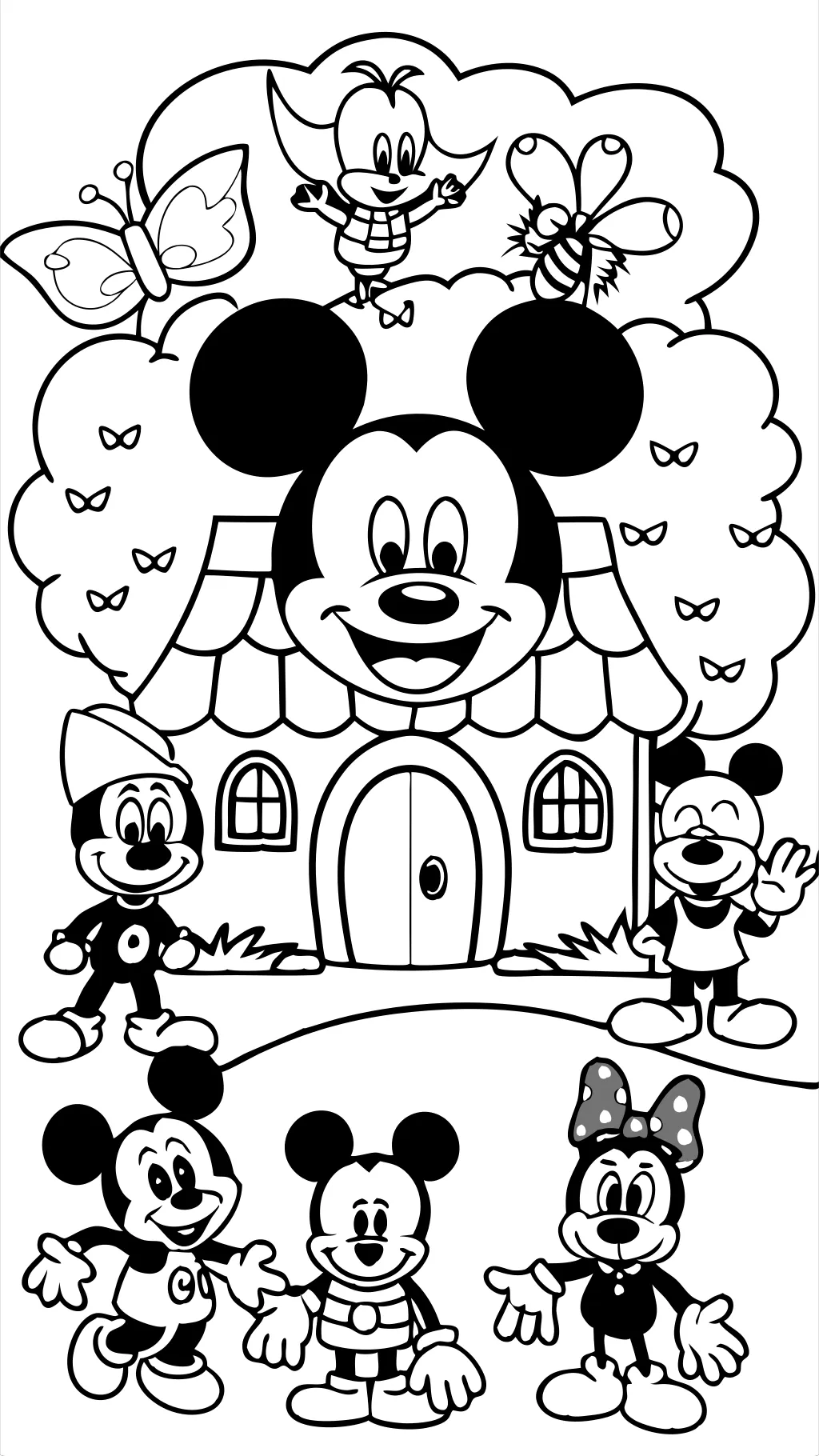 pages à colorier Mickey Mouse Clubhouse